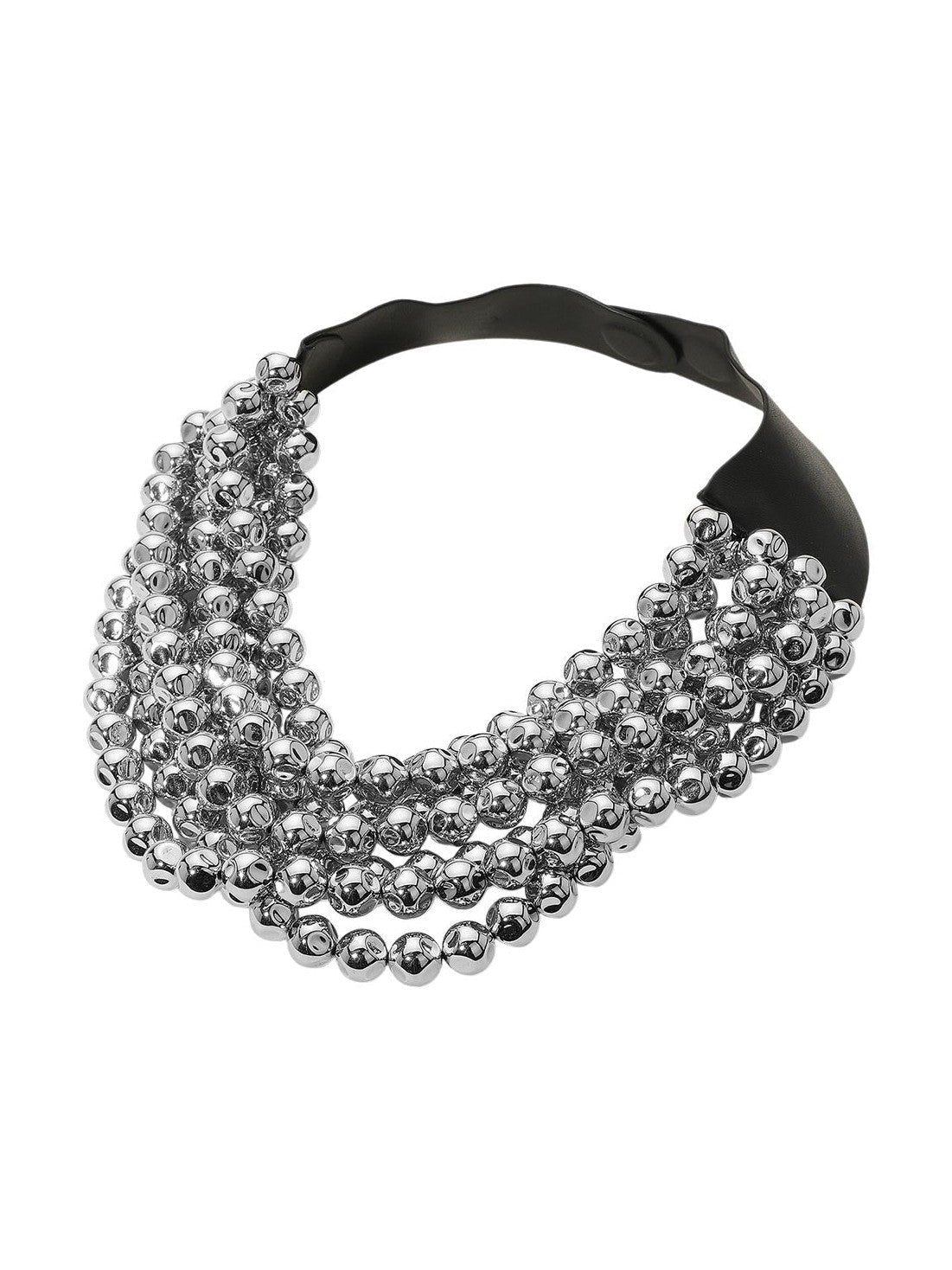 Chunky Multi-Strand Beaded Statement Necklace - Courbe et Compagnie