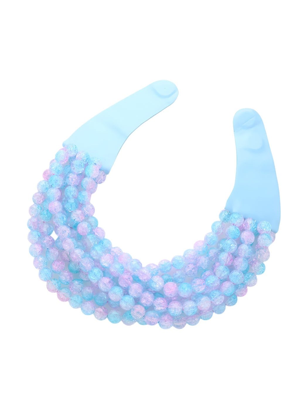Chunky Multi-Strand Beaded Statement Necklace - Courbe et Compagnie