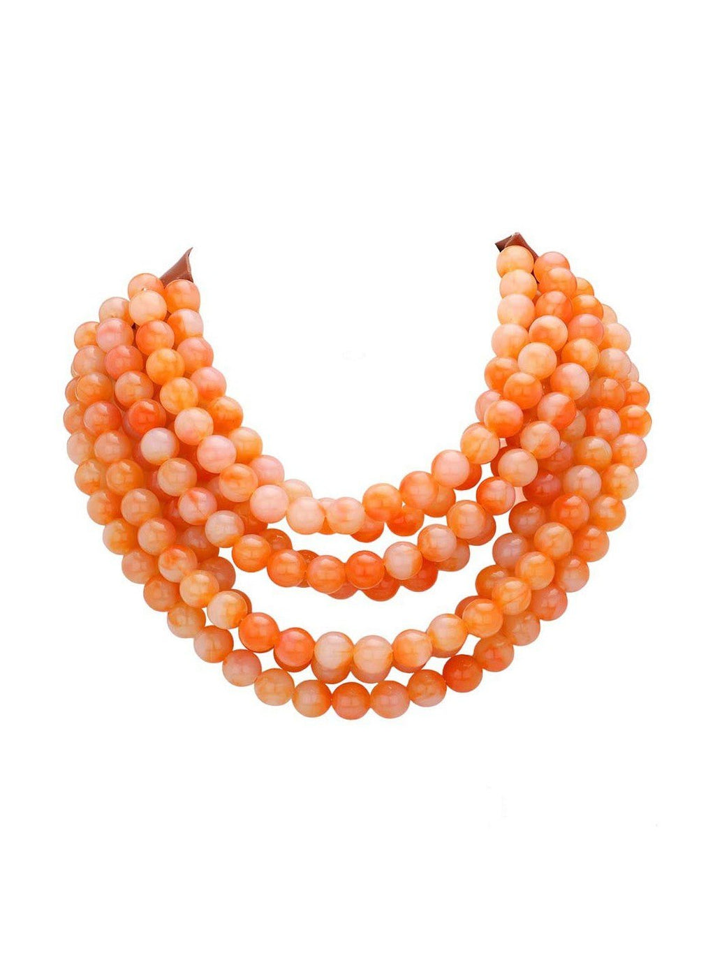 Chunky Multi-Strand Beaded Statement Necklace - Courbe et Compagnie