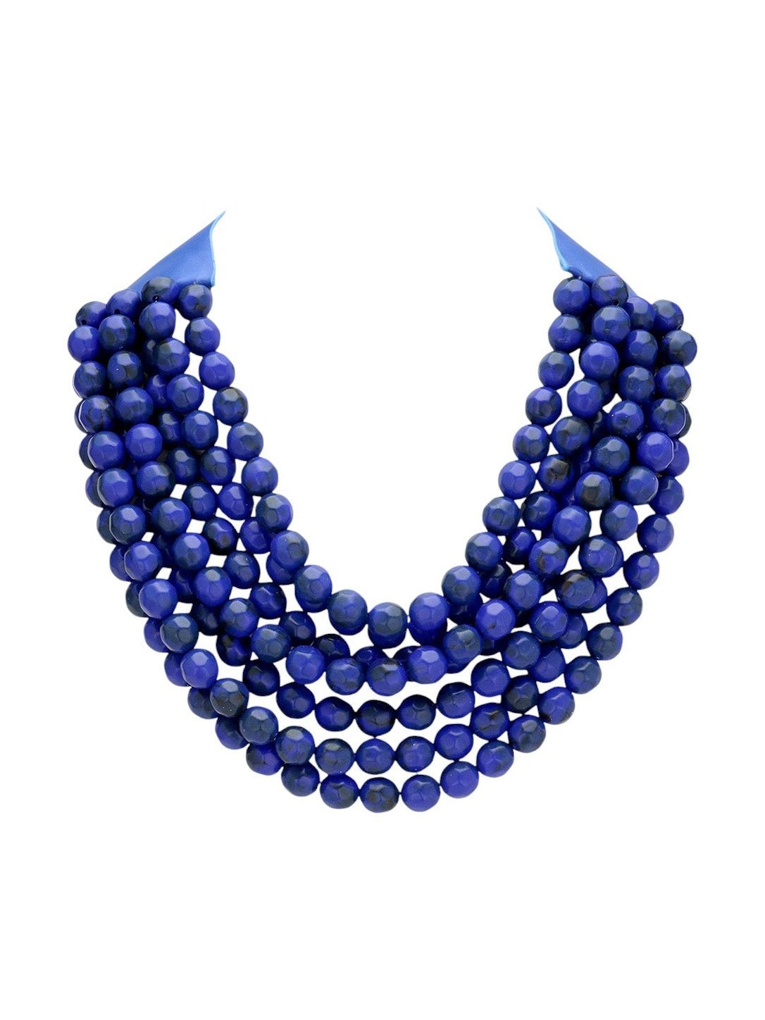 Chunky Multi-Strand Beaded Statement Necklace - Courbe et Compagnie
