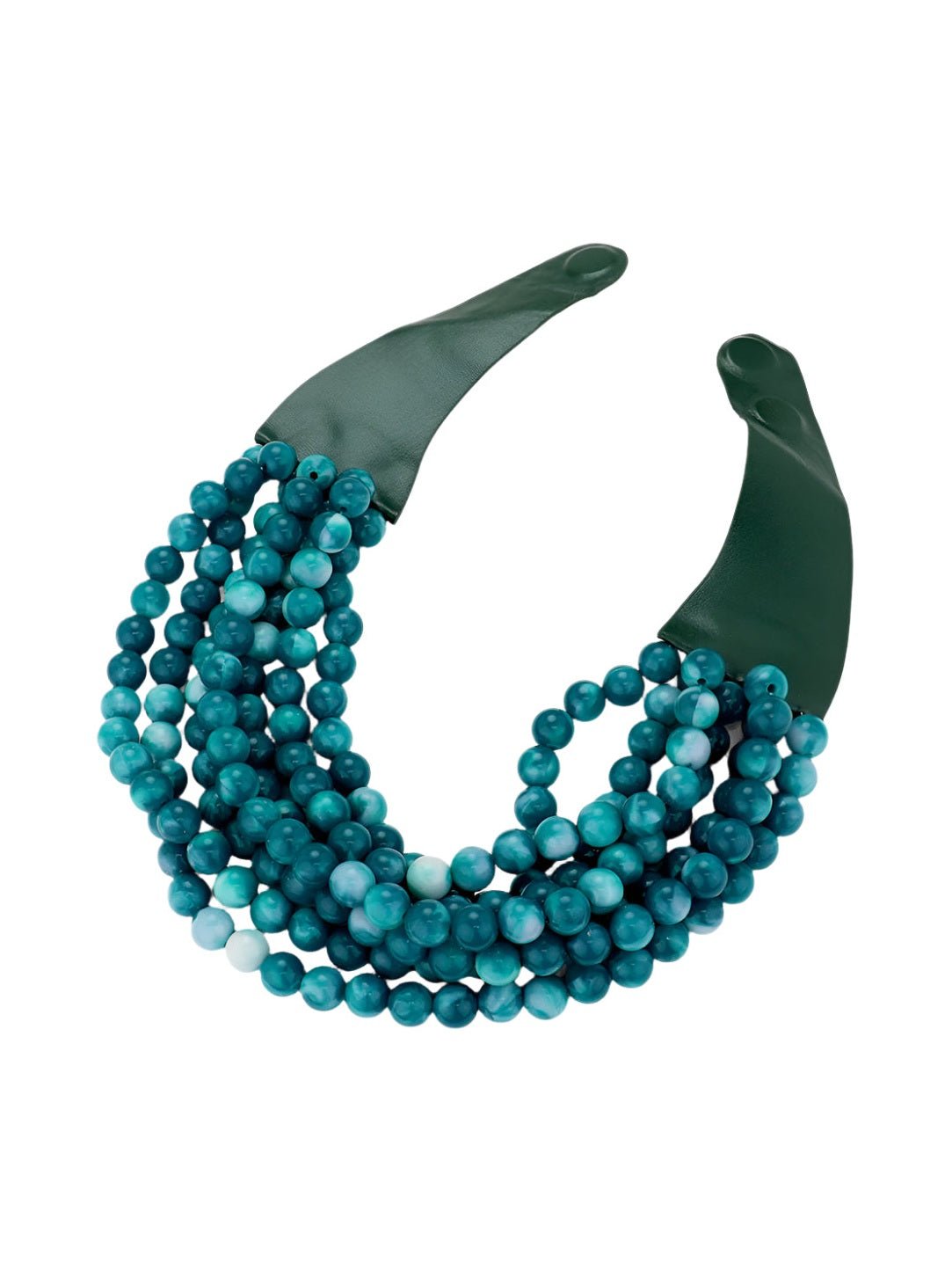 Chunky Multi-Strand Beaded Statement Necklace - Courbe et Compagnie