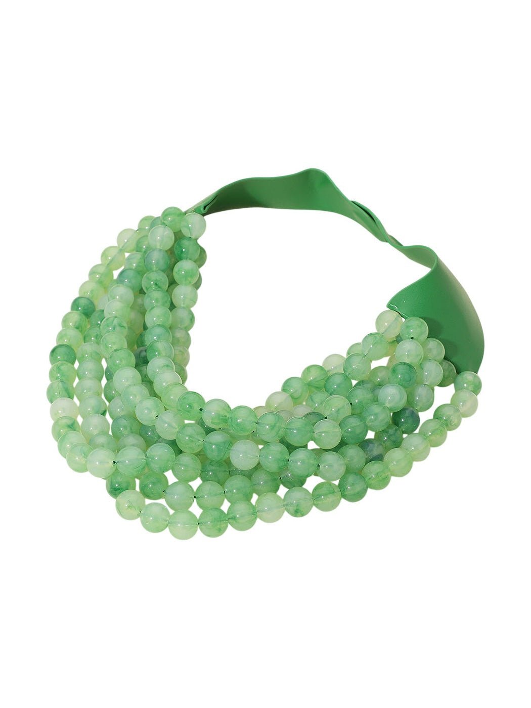 Chunky Multi-Strand Beaded Statement Necklace - Courbe et Compagnie