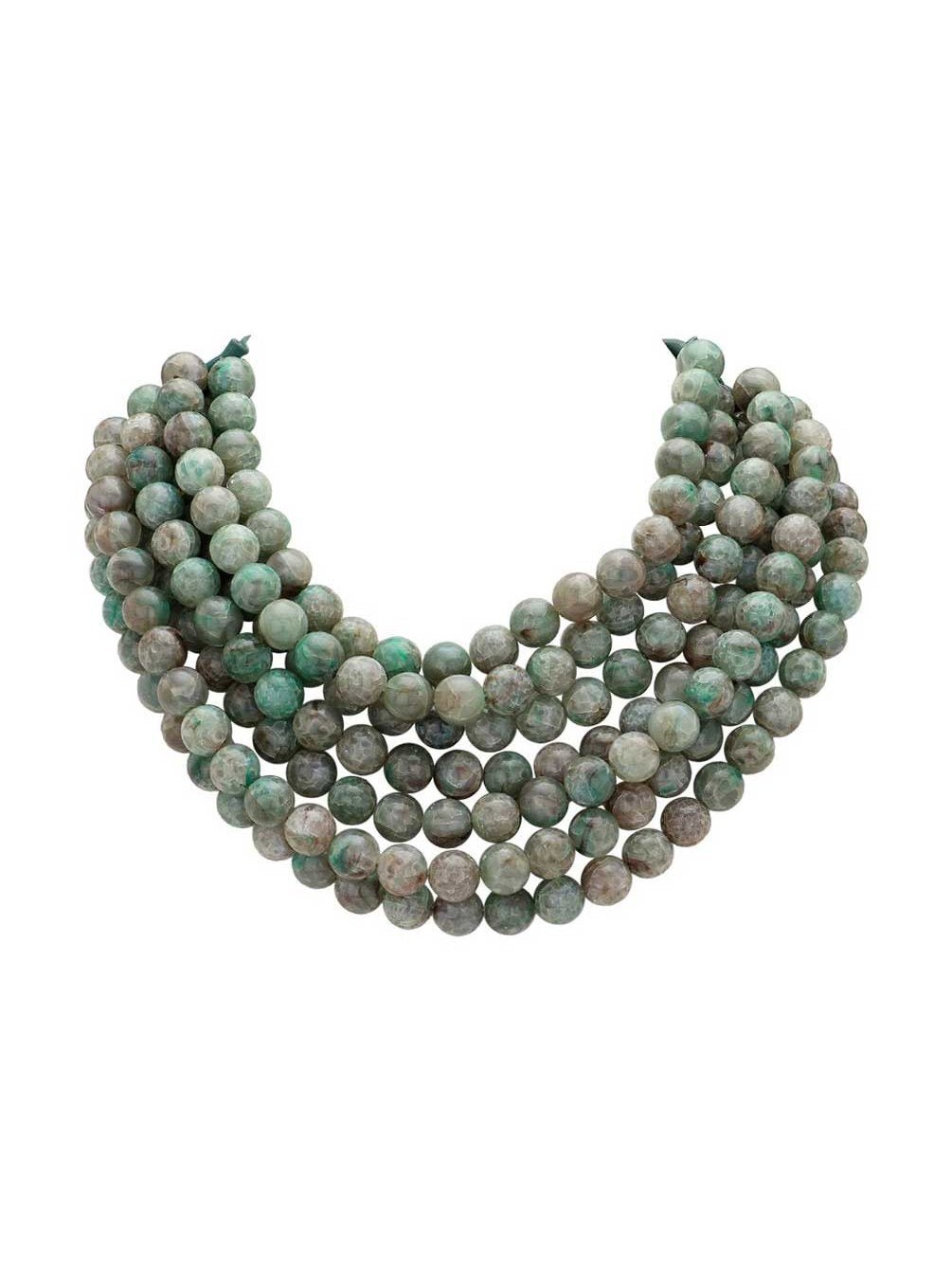 Chunky Multi-Strand Beaded Statement Necklace - Courbe et Compagnie