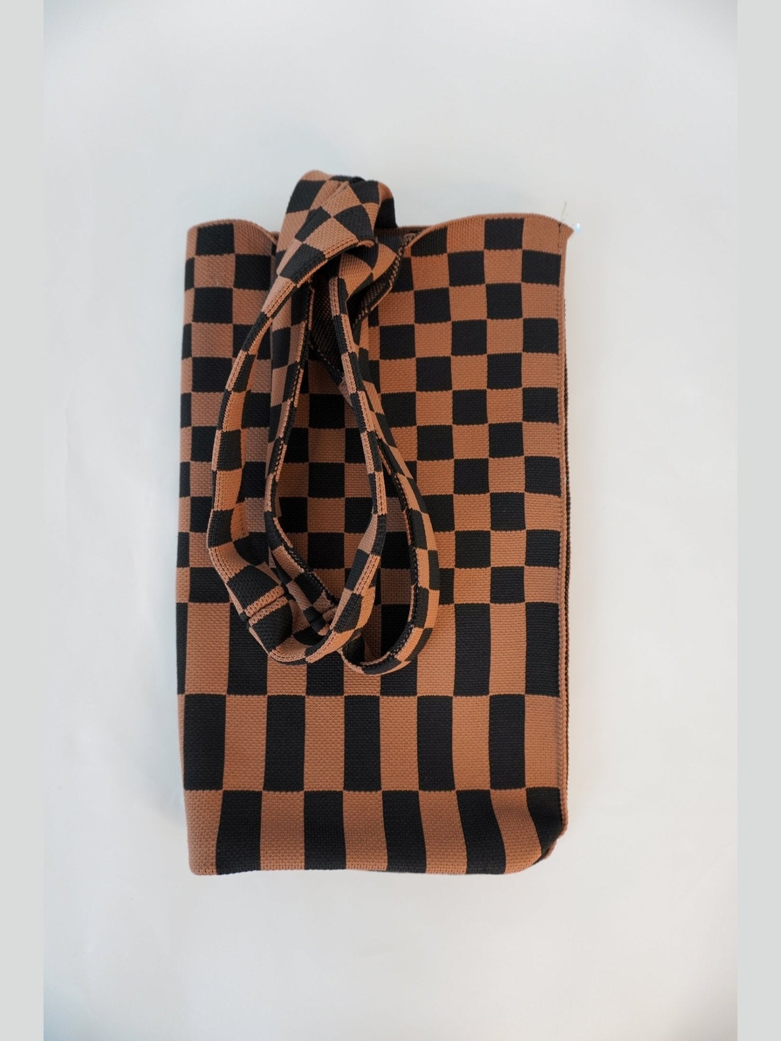 Classic Checkered Skinny Tote - Courbe et Compagnie