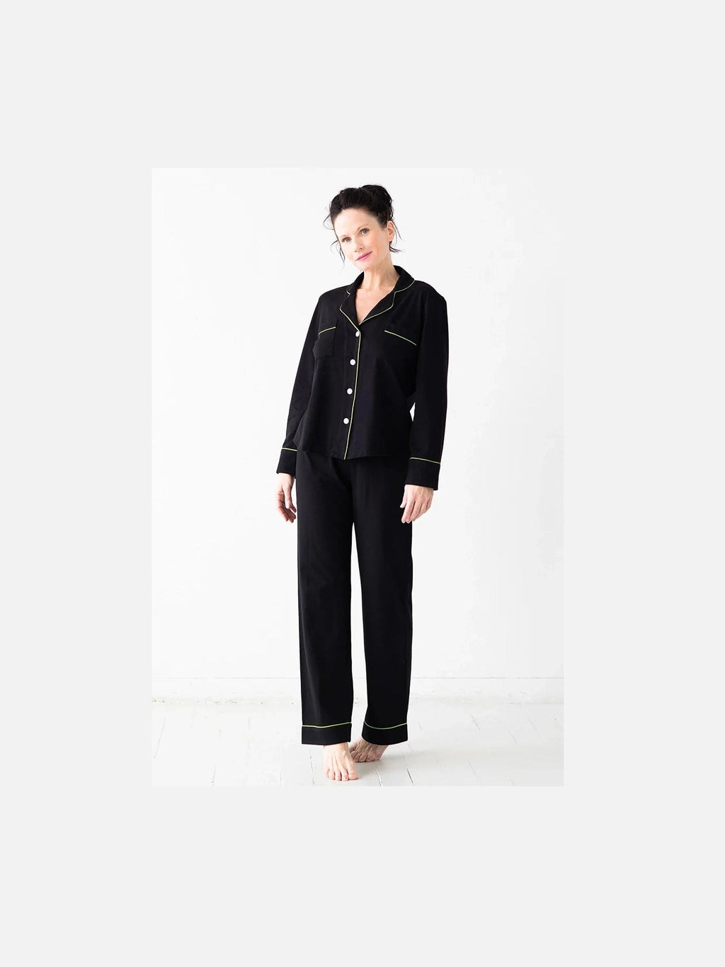 Classic Luxury Pajamas in Brushed Pima Cotton - Courbe et Compagnie