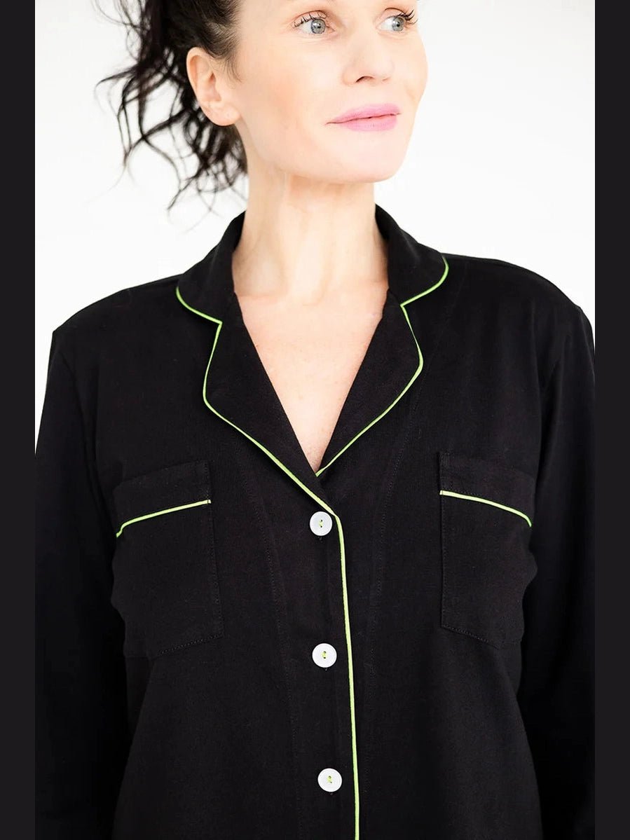 Classic Luxury Pajamas in Brushed Pima Cotton - Courbe et Compagnie