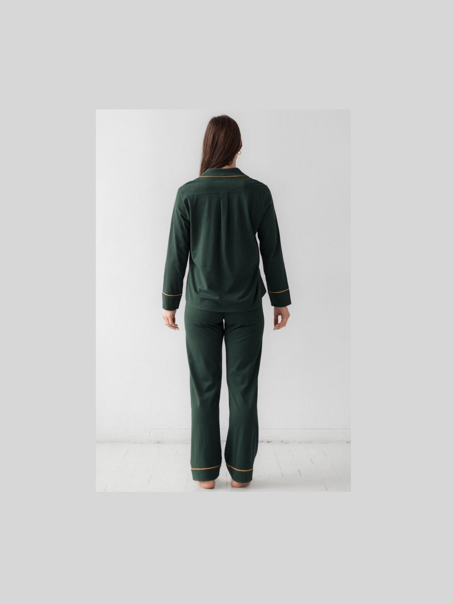 Classic Luxury Pajamas in Brushed Pima Cotton - Courbe et Compagnie