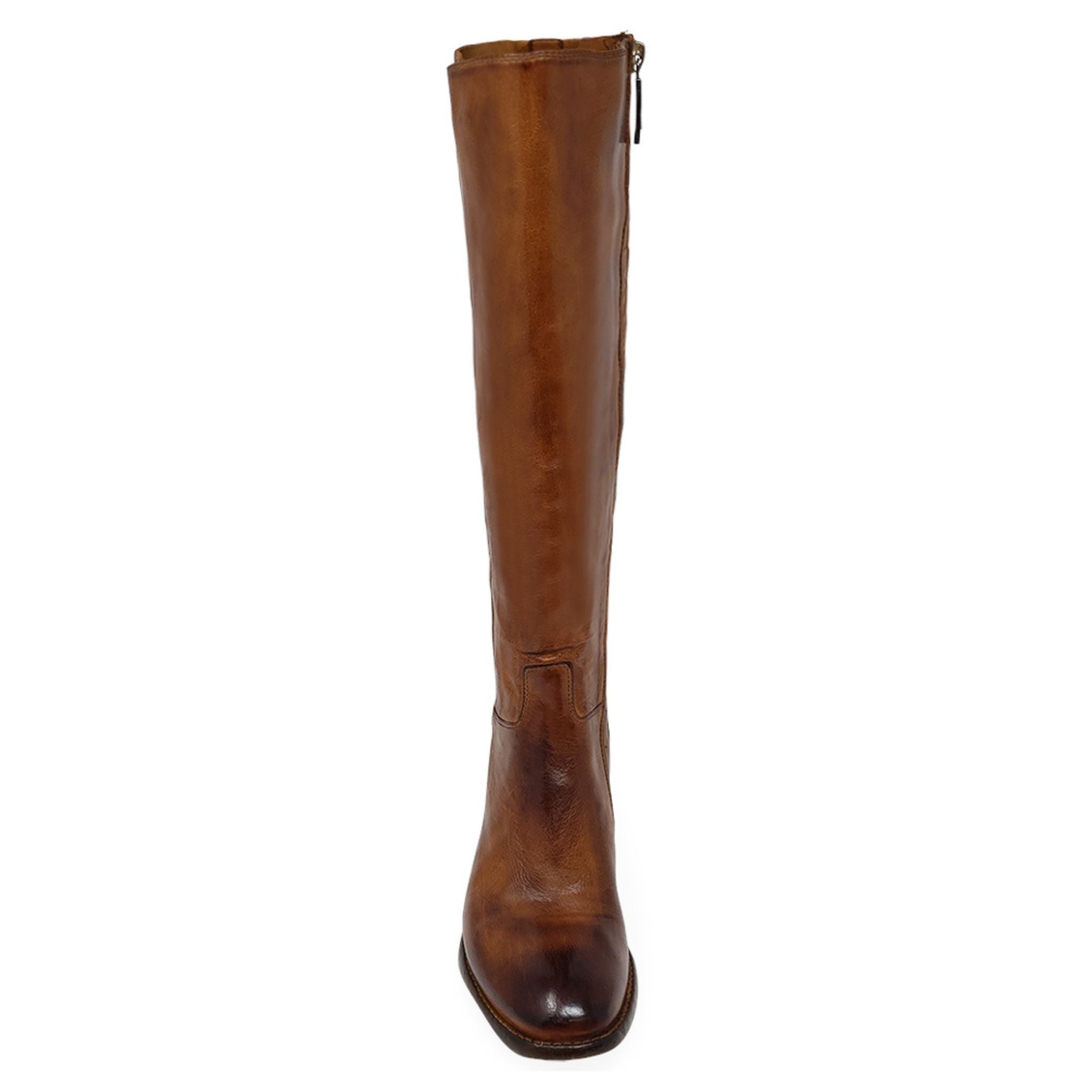 Cognac Knee High Boot — Women's Tall Boots - Courbe et Compagnie