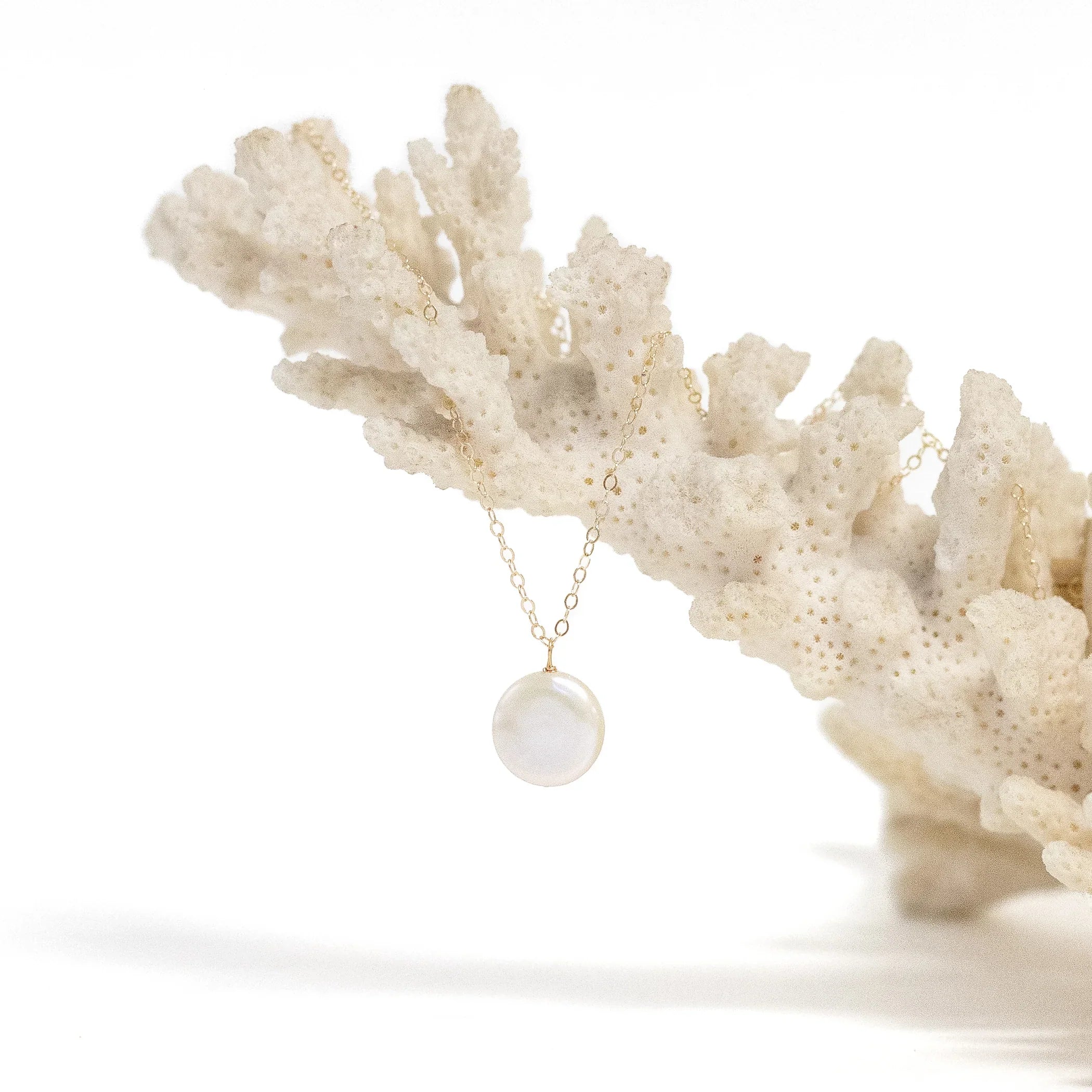 Freshwater Coin Pearl Necklace
