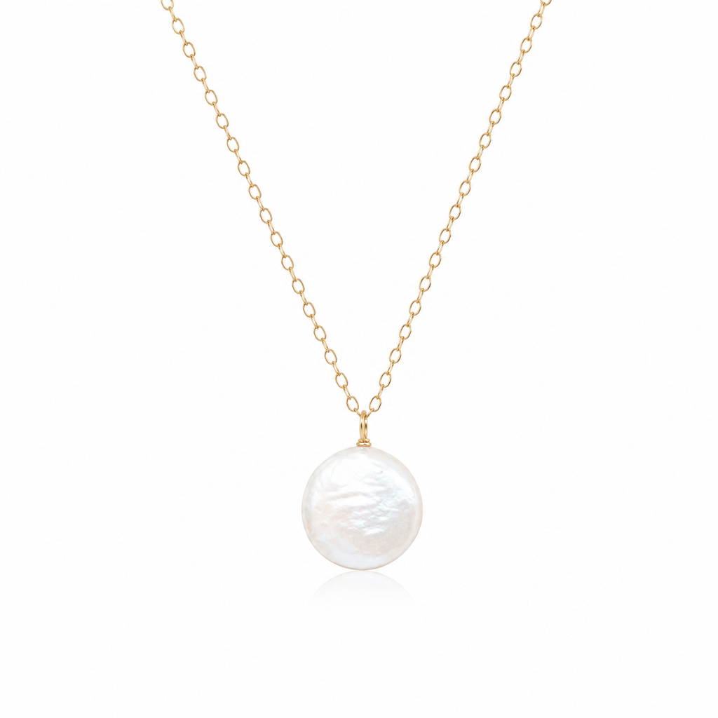 Freshwater Coin Pearl Necklace