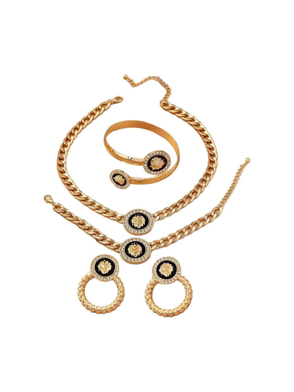Creative Fashion Lion's Head Ornament Suit For Women - Courbe et Compagnie