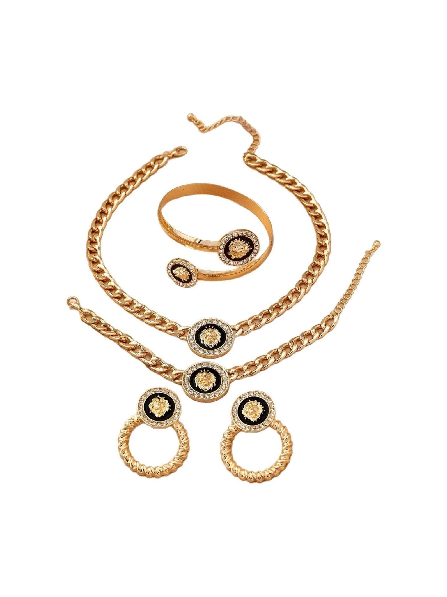 Creative Fashion Lion's Head Ornament Suit For Women - Courbe et Compagnie