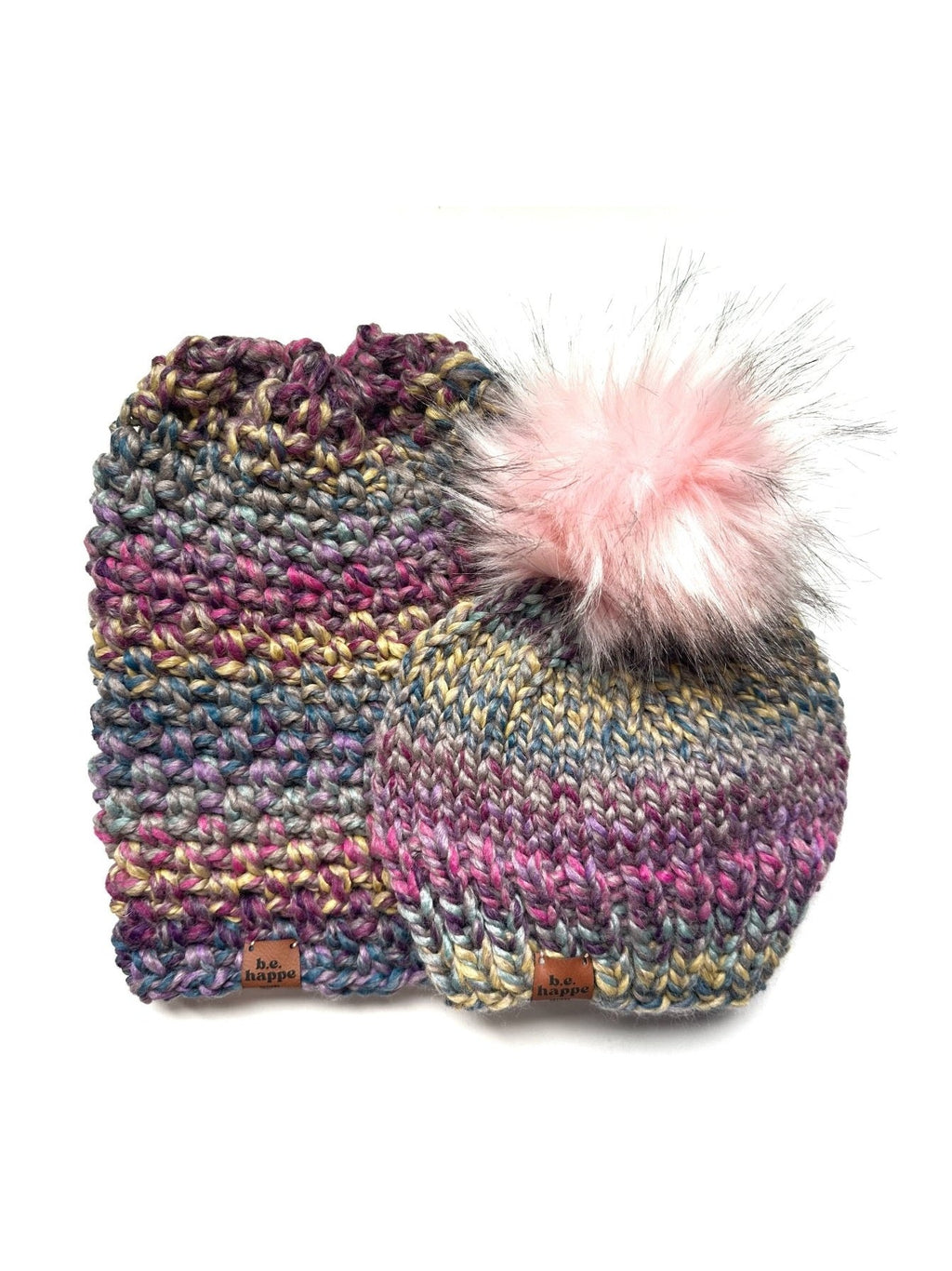 Crochet Simple Slouch Hat | Purple Slouchy Beanie - Courbe et Compagnie
