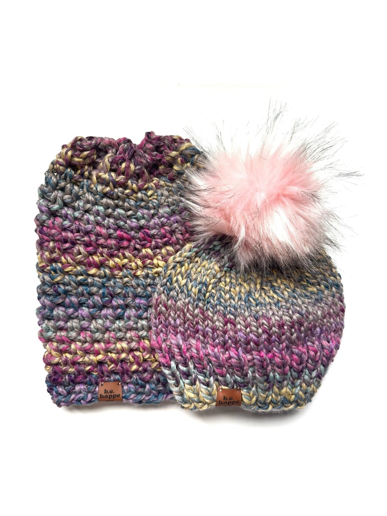 Crochet Simple Slouch Hat | Purple Slouchy Beanie - Courbe et Compagnie