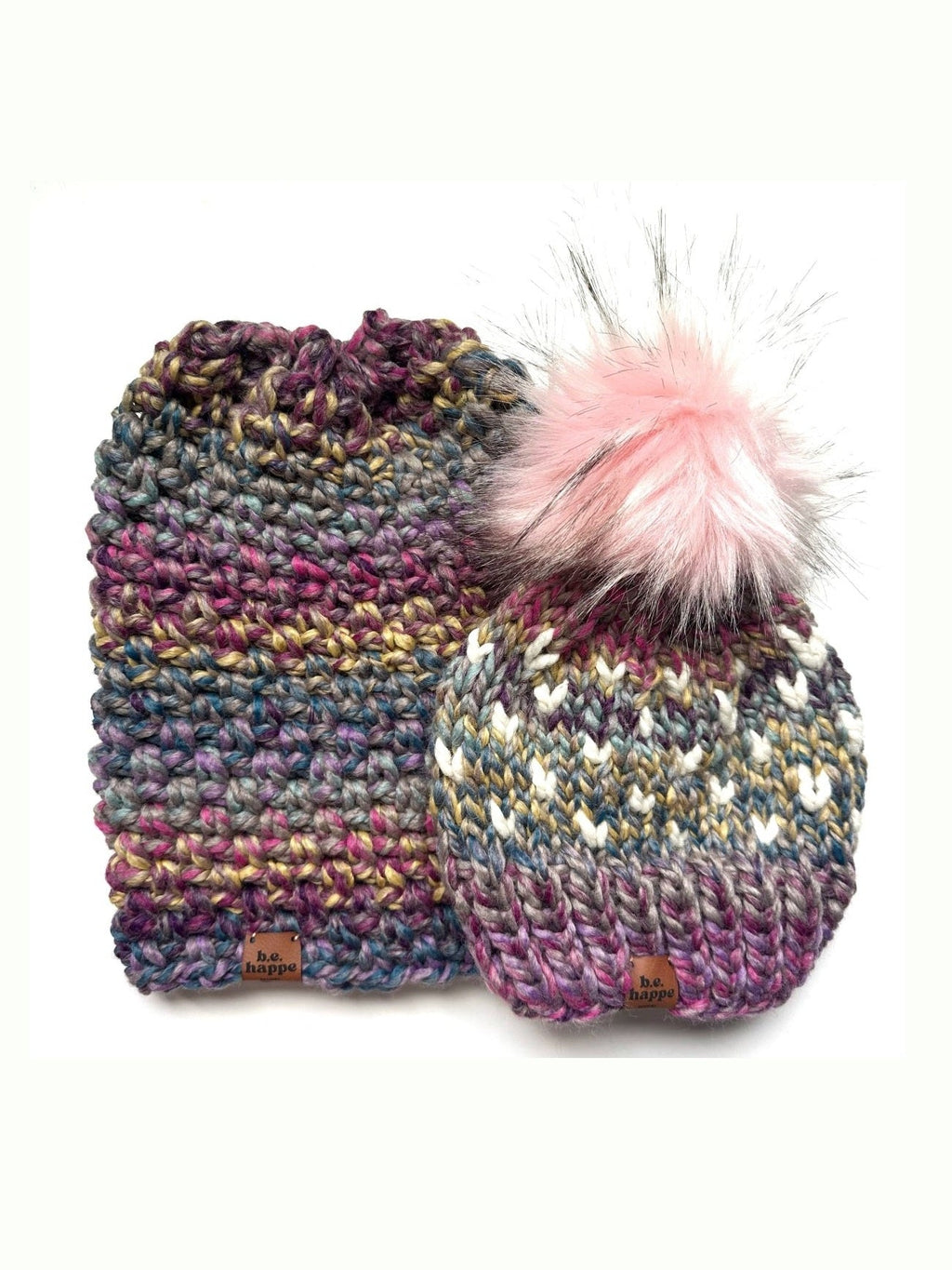 Crochet Simple Slouch Hat | Purple Slouchy Beanie - Courbe et Compagnie