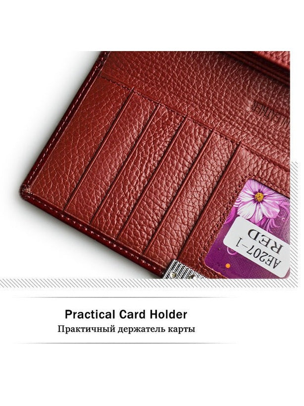 Crocodile Pattern Leather Wallet - Courbe et Compagnie