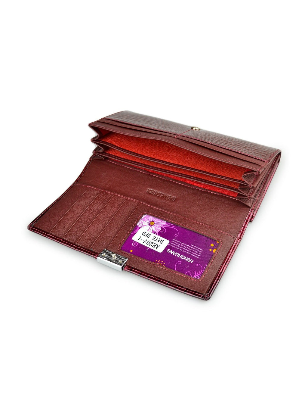 Crocodile Pattern Leather Wallet - Courbe et Compagnie