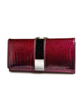 Crocodile Pattern Leather Wallet - Courbe et Compagnie