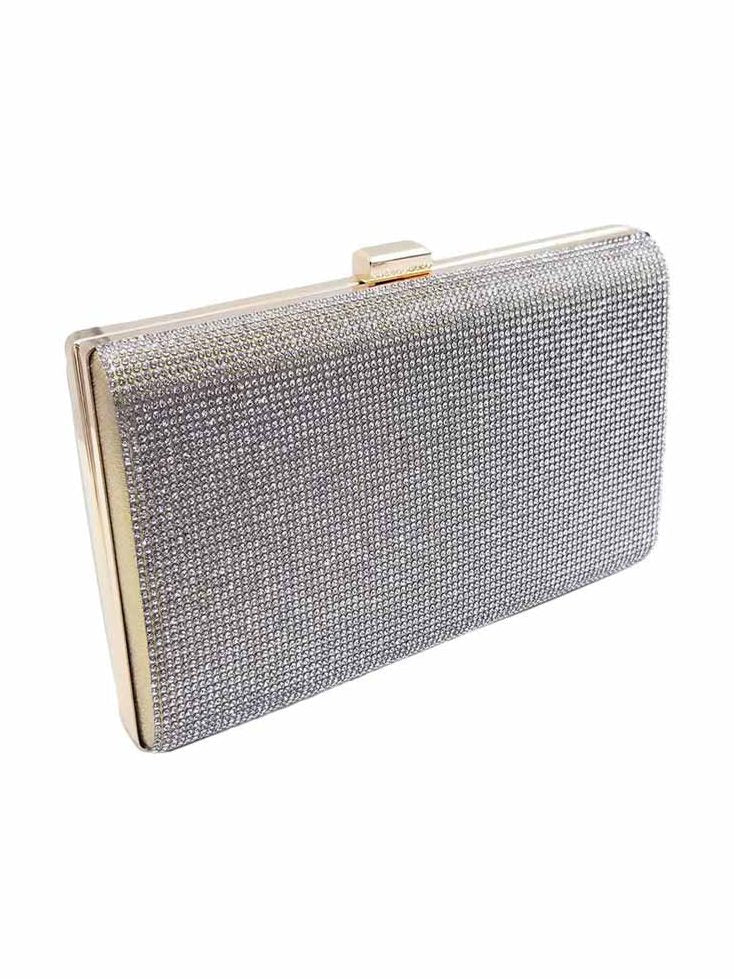 Crystal Shimmery Evening Clutch Bag - Courbe et Compagnie