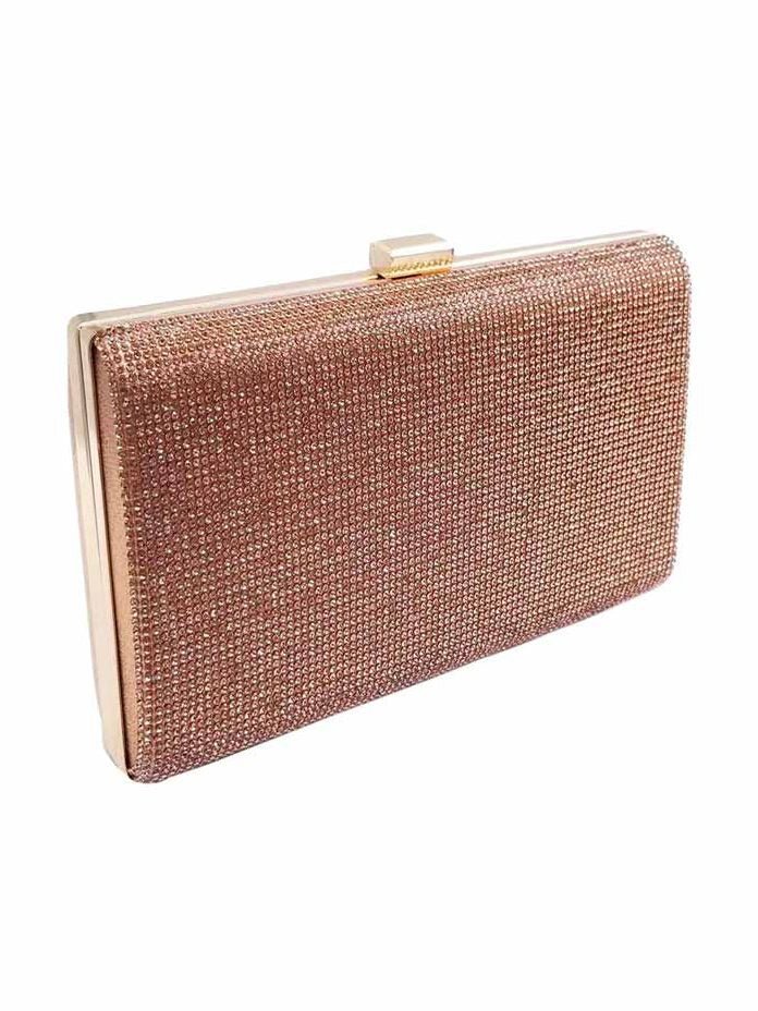 Crystal Shimmery Evening Clutch Bag - Courbe et Compagnie