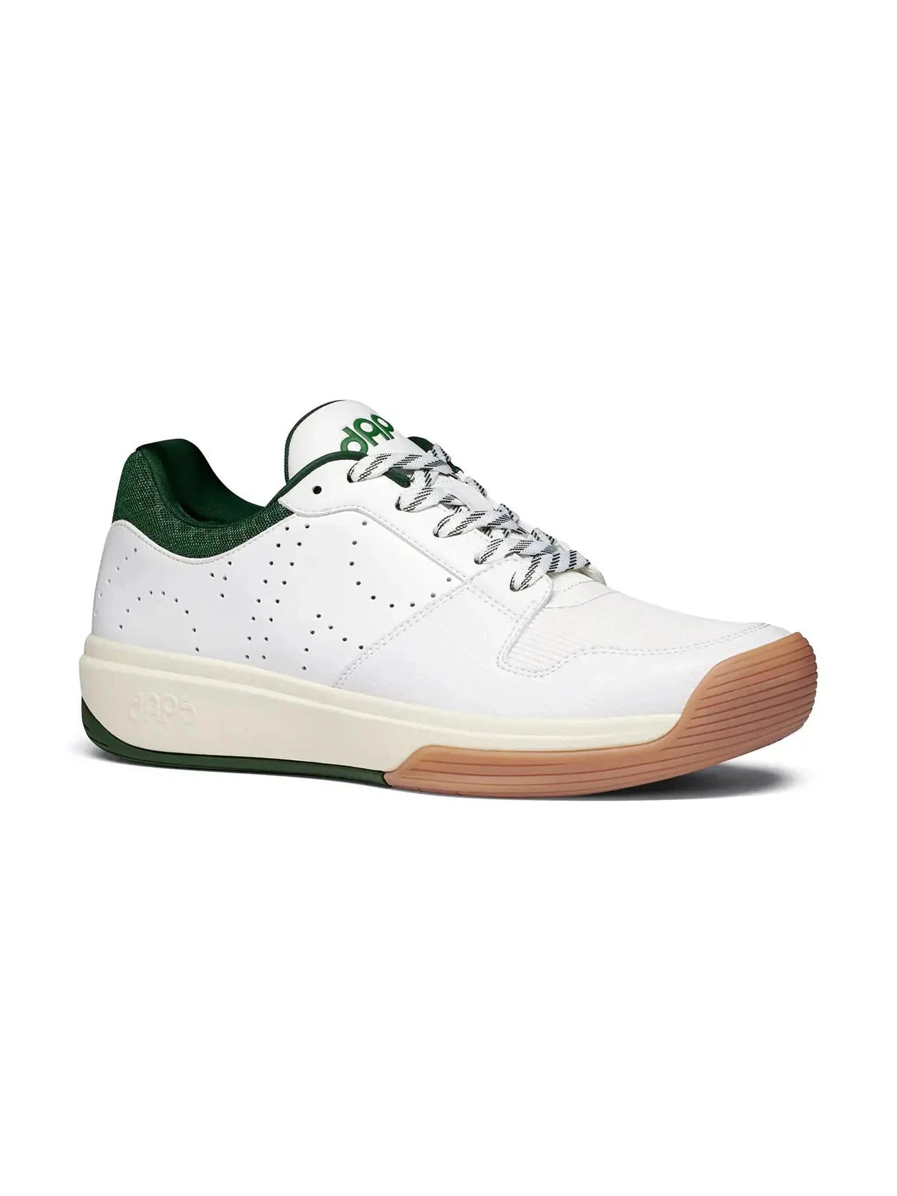 DAPS DESI Low – Green/White – Women’s Pickleball Shoes - Courbe et Compagnie
