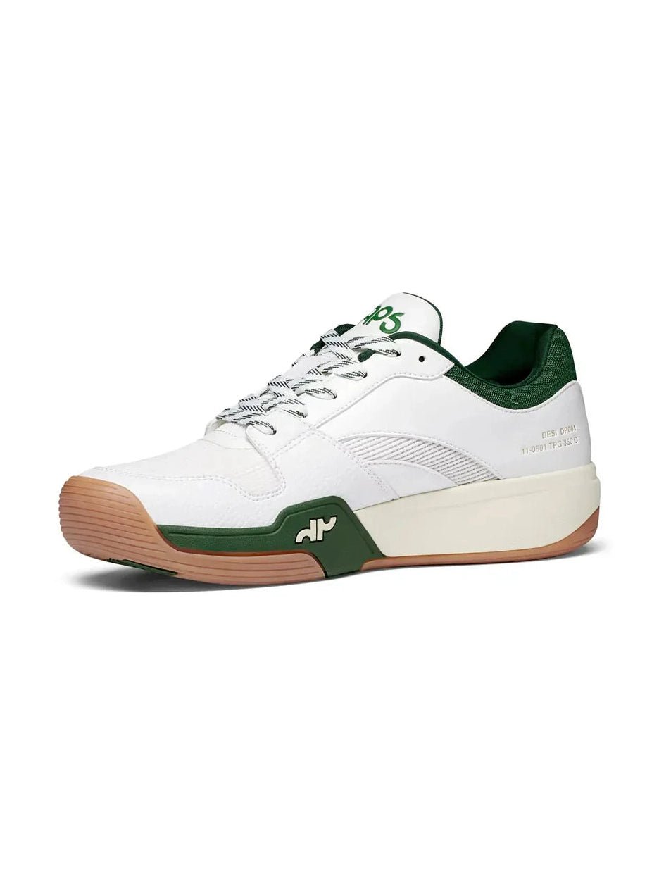 DAPS DESI Low – Green/White – Women’s Pickleball Shoes - Courbe et Compagnie
