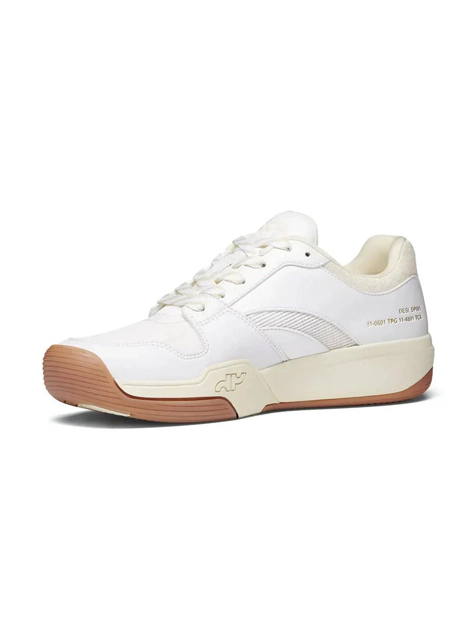 DAPS DESI Low – White/Cream – Women’s Pickleball Shoes - Courbe et Compagnie
