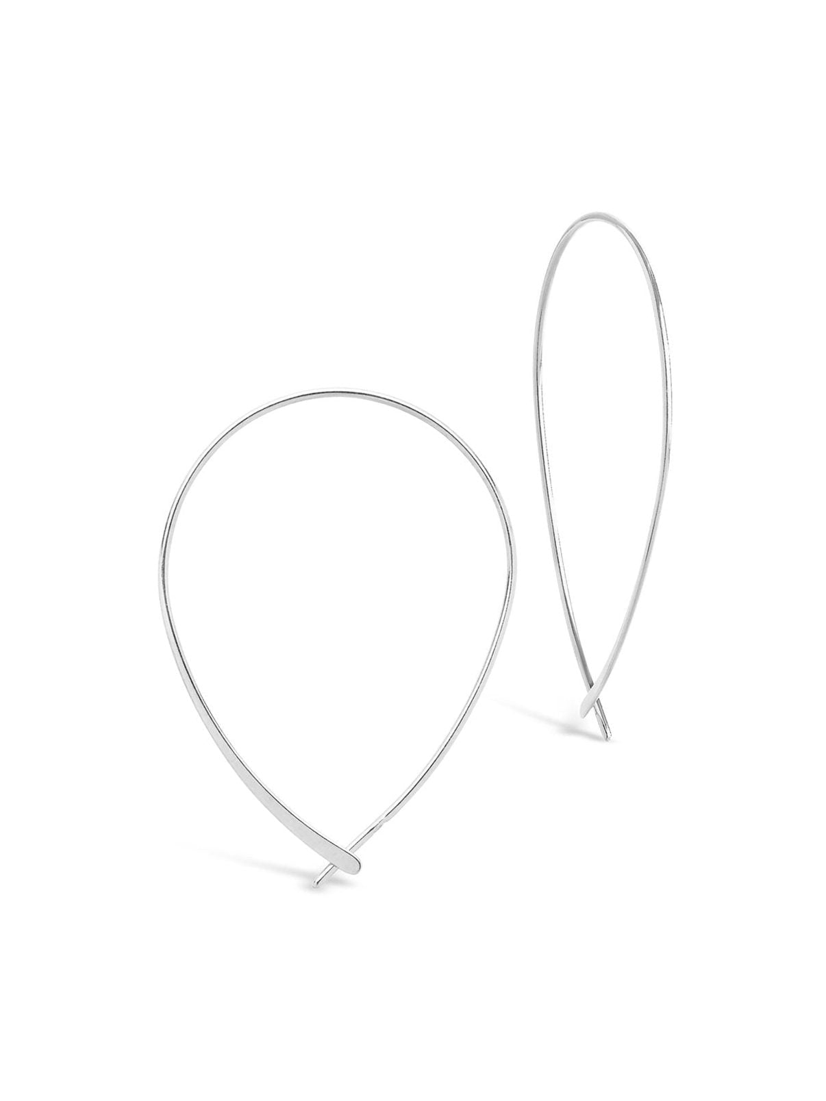 Delicate Threader Hoop Earrings - Courbe et Compagnie