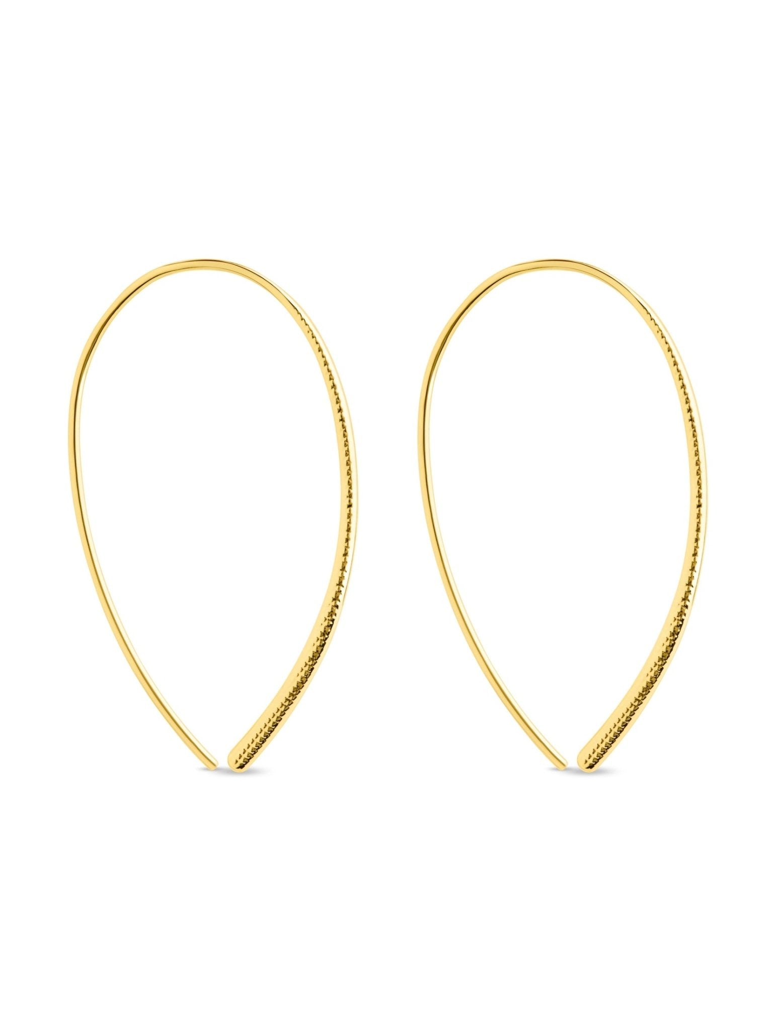 Delicate Threader Hoop Earrings - Courbe et Compagnie