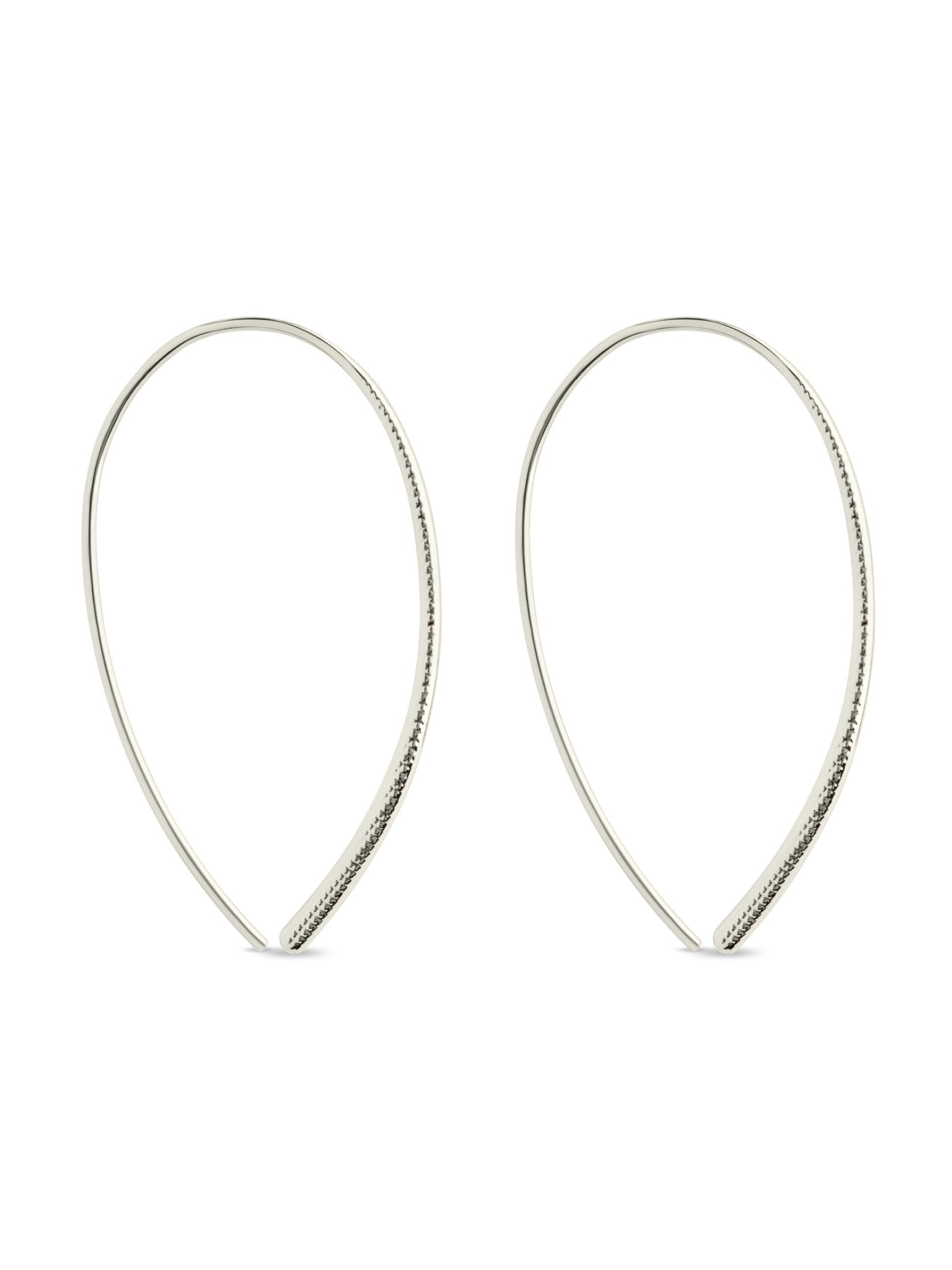 Delicate Threader Hoop Earrings - Courbe et Compagnie
