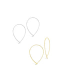 Delicate Threader Hoop Earrings Set of 2 - Courbe et Compagnie