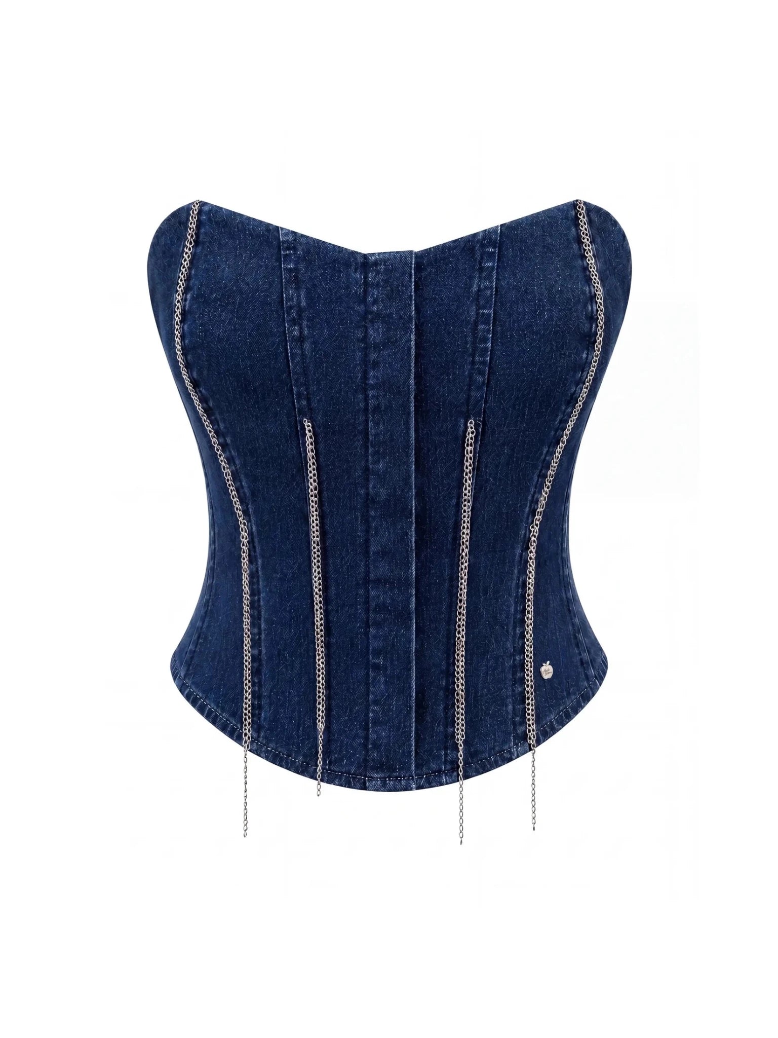 Denim Chain Link Corset - Courbe et Compagnie