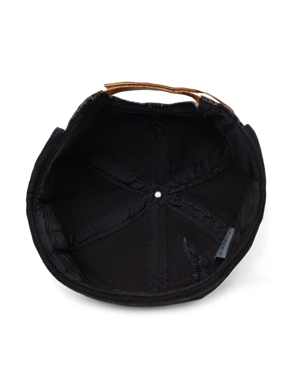 Docker Cap in Black Denim - Courbe et Compagnie