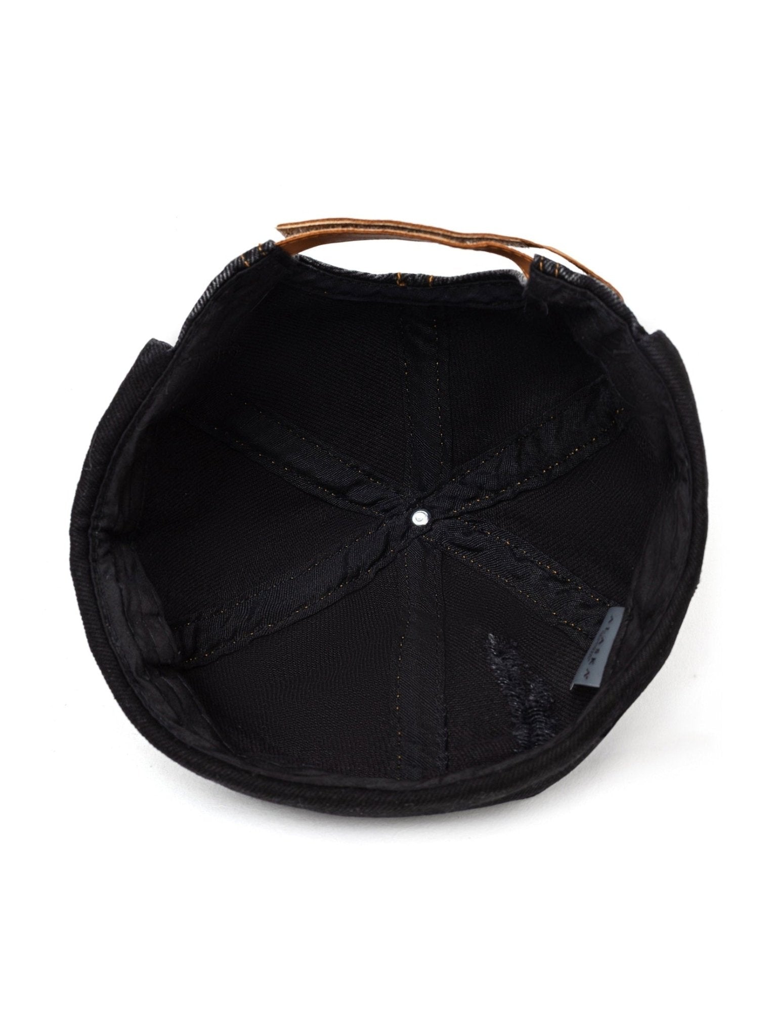Docker Cap in Black Denim - Courbe et Compagnie