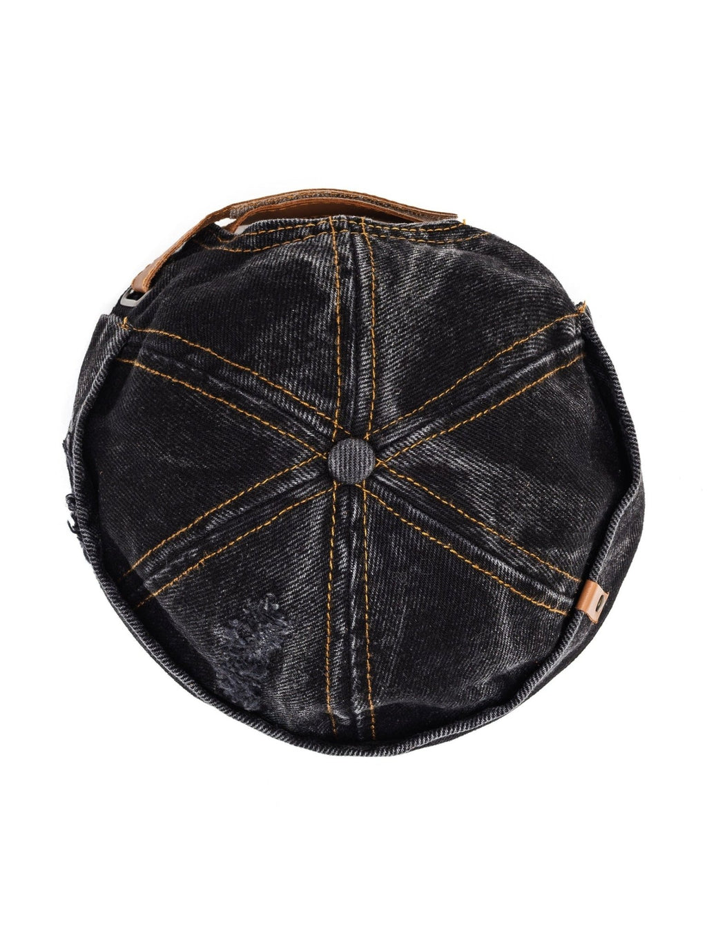 Docker Cap in Black Denim - Courbe et Compagnie