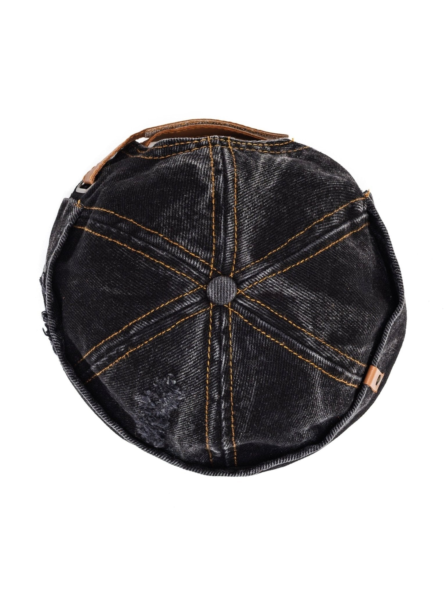 Docker Cap in Black Denim - Courbe et Compagnie