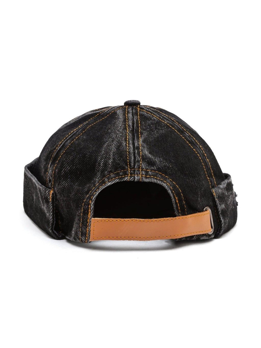 Docker Cap in Black Denim - Courbe et Compagnie