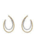 Double Open Tear Drop Earrings - Courbe et Compagnie