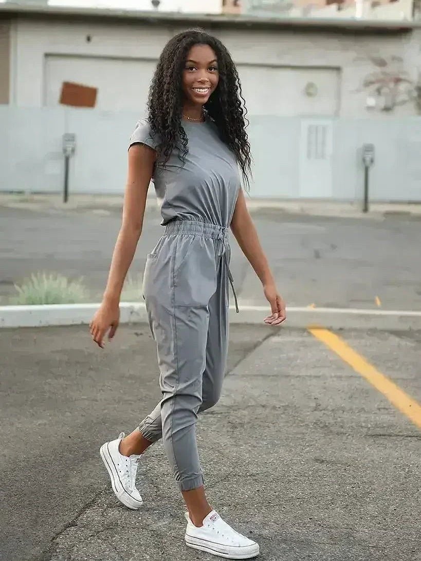 DT UNITY Jumpsuit in Cement - Courbe et Compagnie