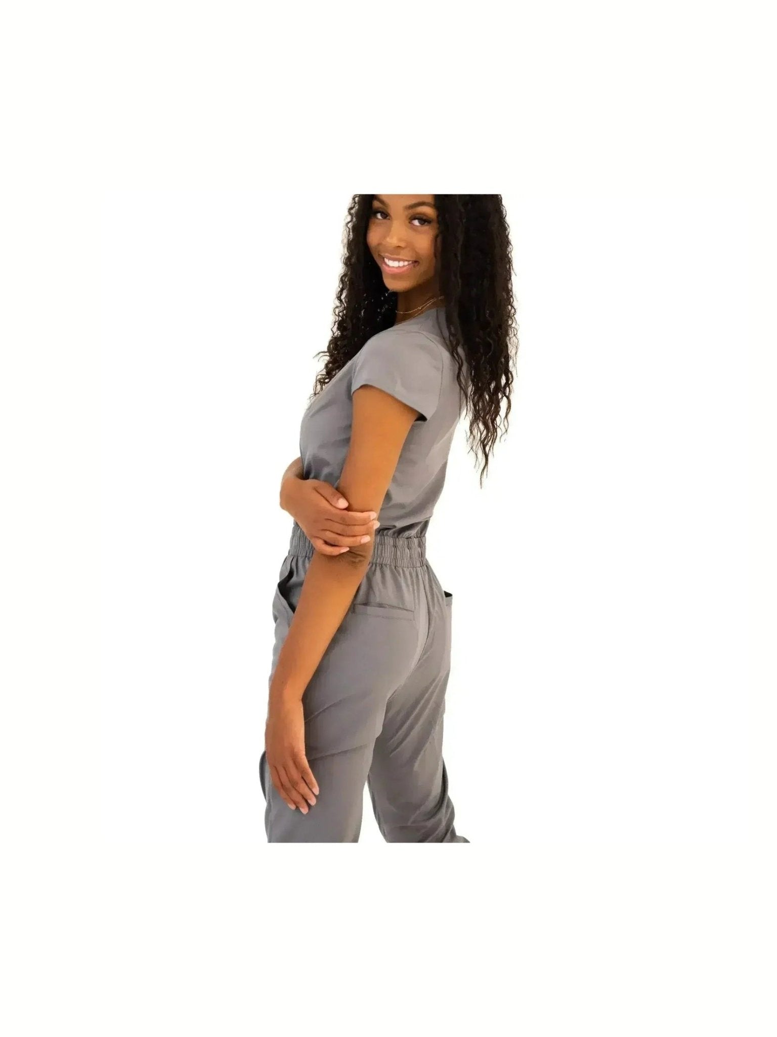 DT UNITY Jumpsuit in Cement - Courbe et Compagnie