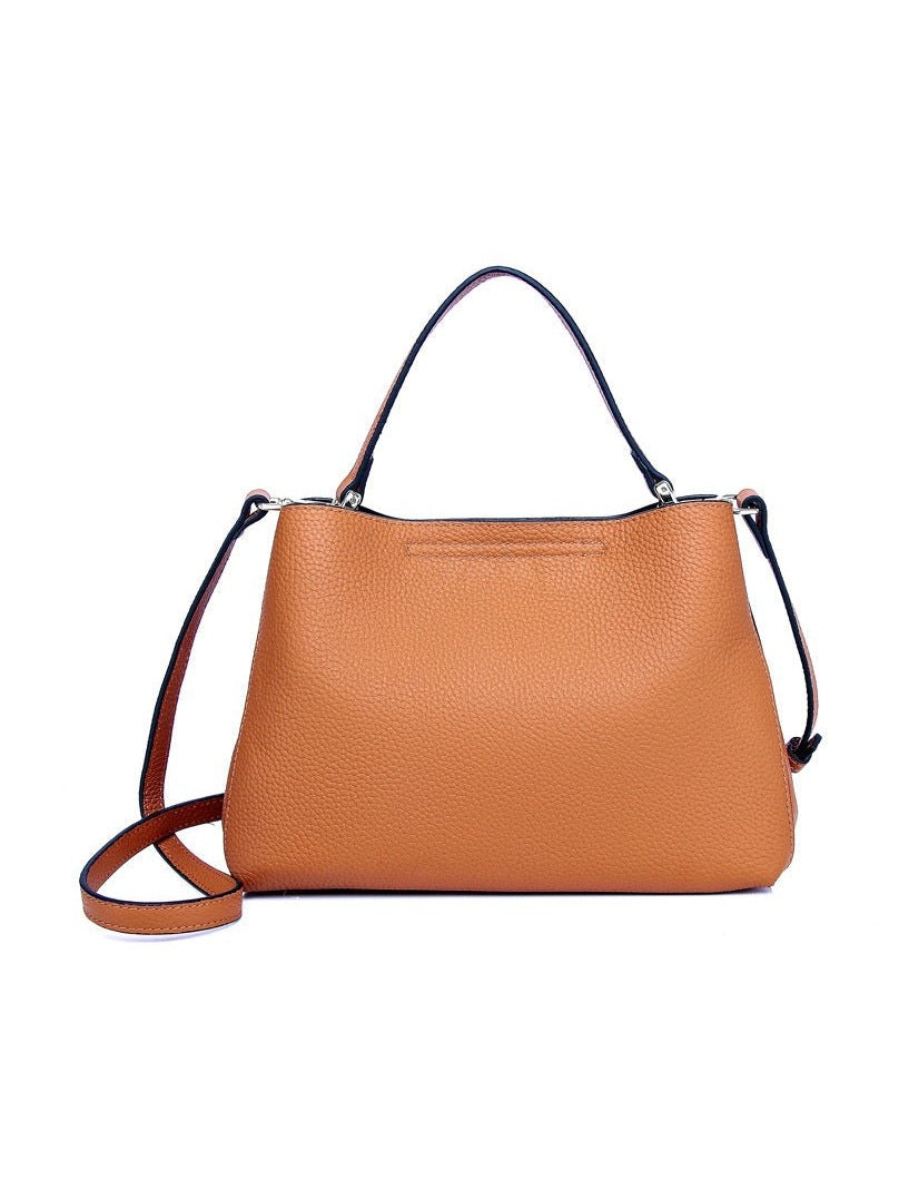 Elegant Genuine Leather Handbag - Fashionable Casual Leather Tote Purse & Shoulder Crossbody Bag for Women - Courbe et Compagnie
