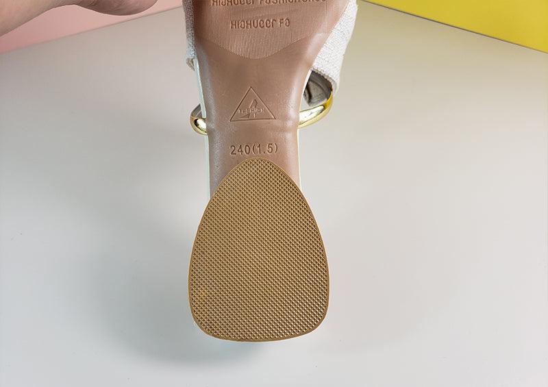 Elegant Low Heel Women Summer Pointed-Toe Slippers Slip On Office Shoes Luxury Women Slip On Comfortable Pointed Toe Womens Loafers Backless Low Heel Slide Slippers - Courbe et Compagnie