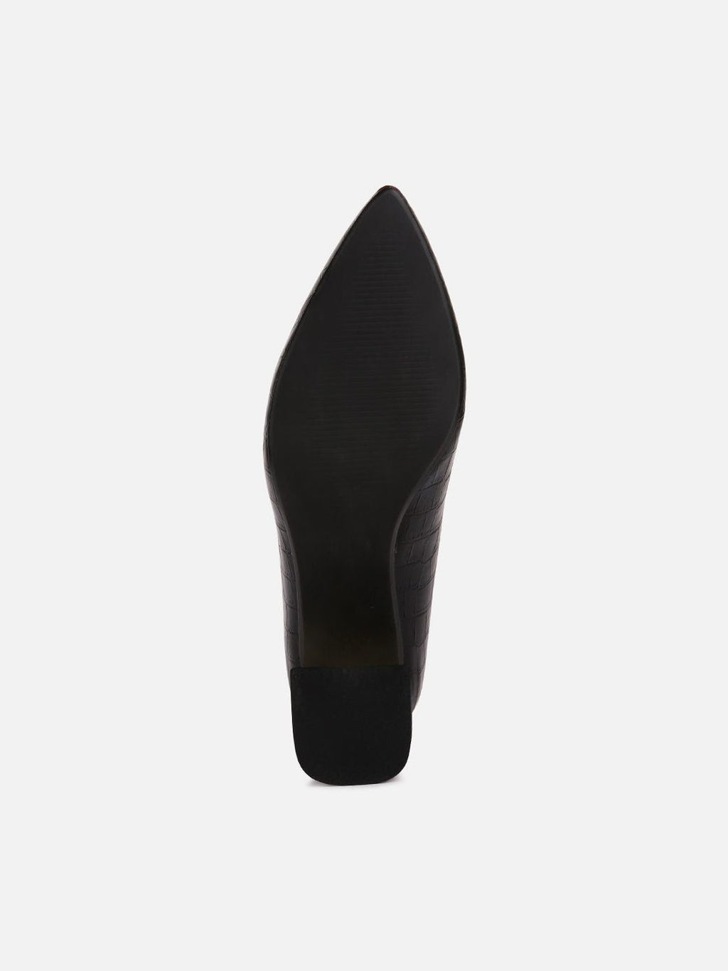 Emersyn Croc Block Heel Pump Shoes - Courbe et Compagnie