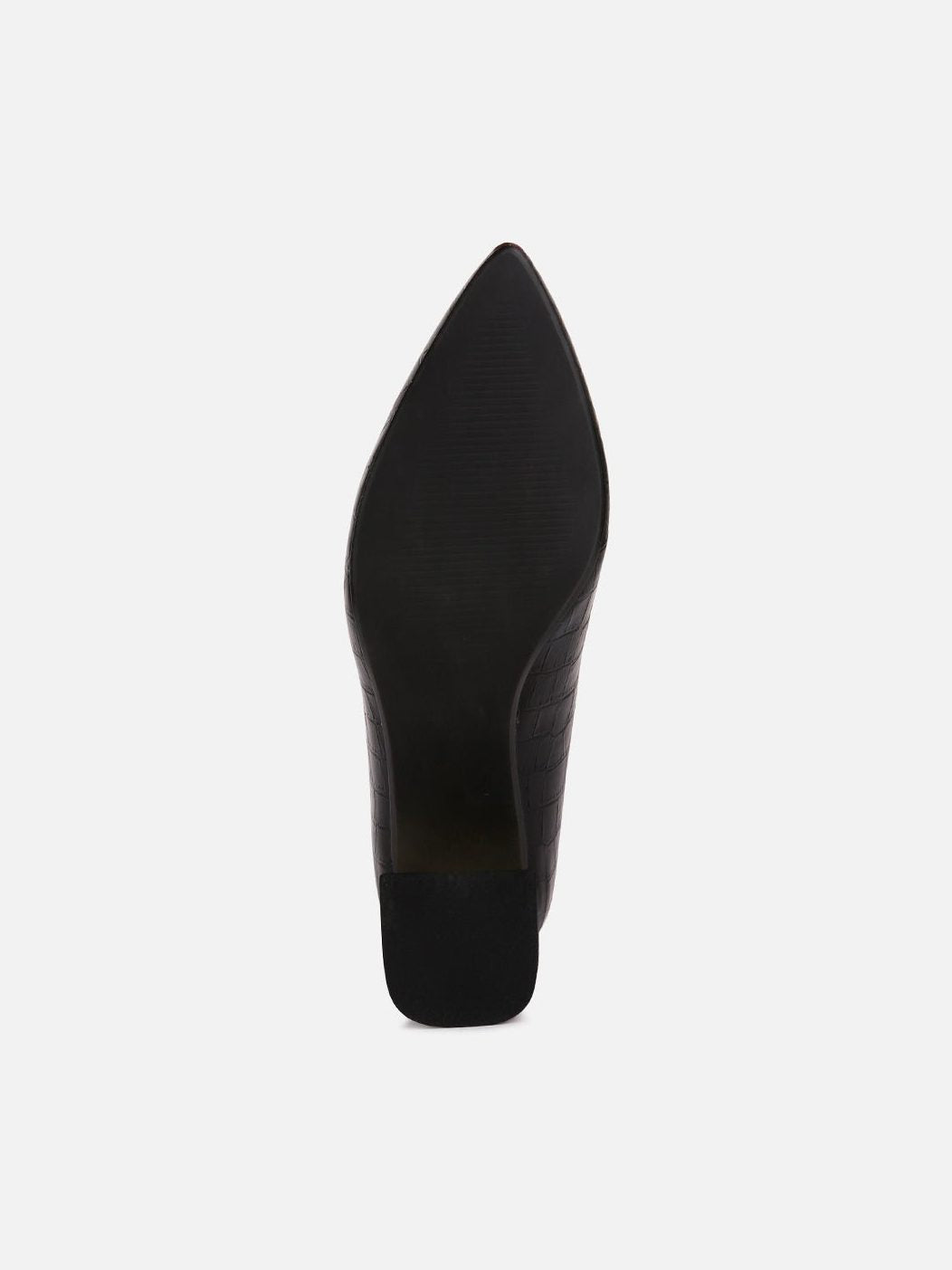 Emersyn Croc Block Heel Pump Shoes - Courbe et Compagnie
