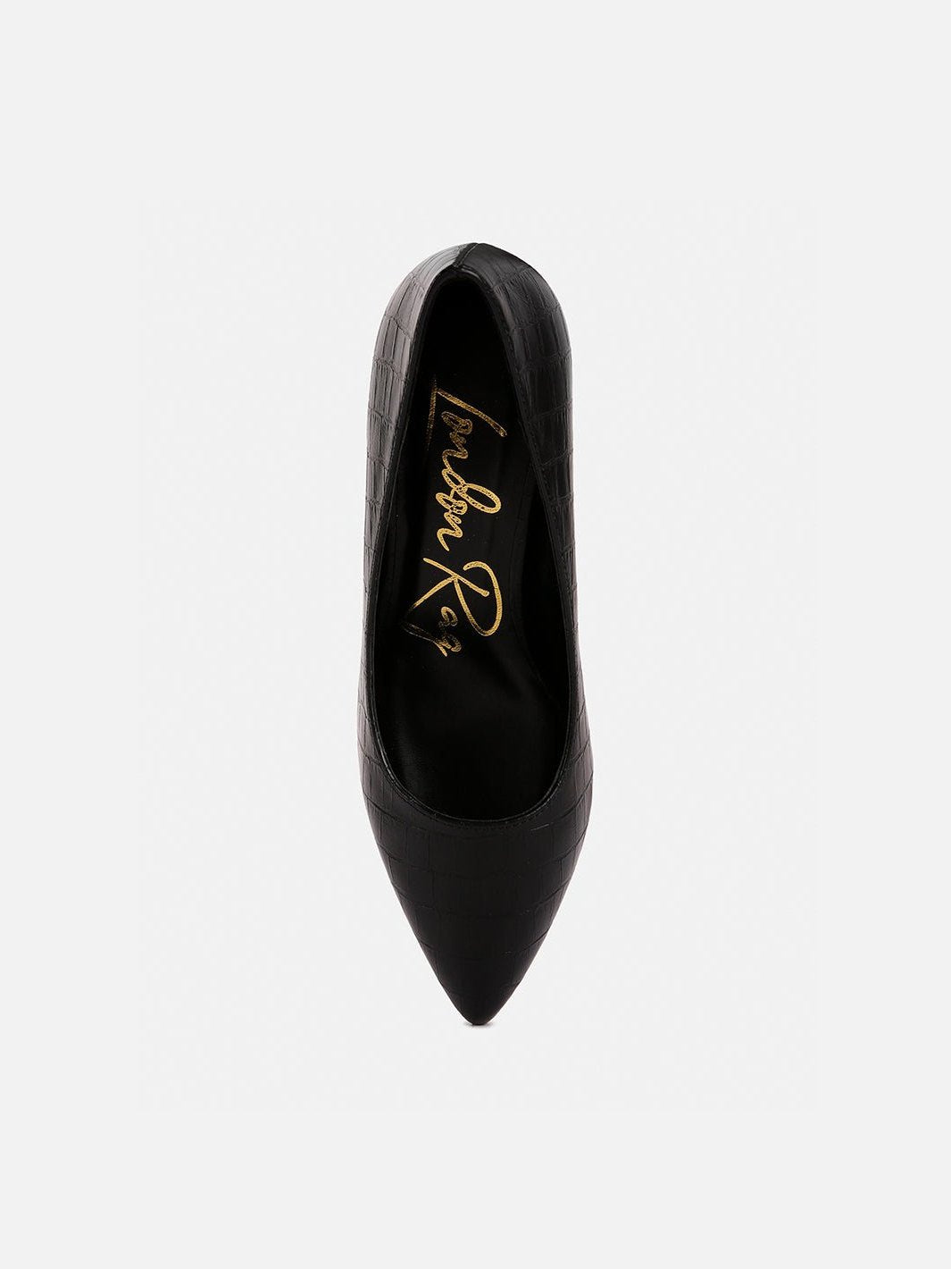 Emersyn Croc Block Heel Pump Shoes - Courbe et Compagnie
