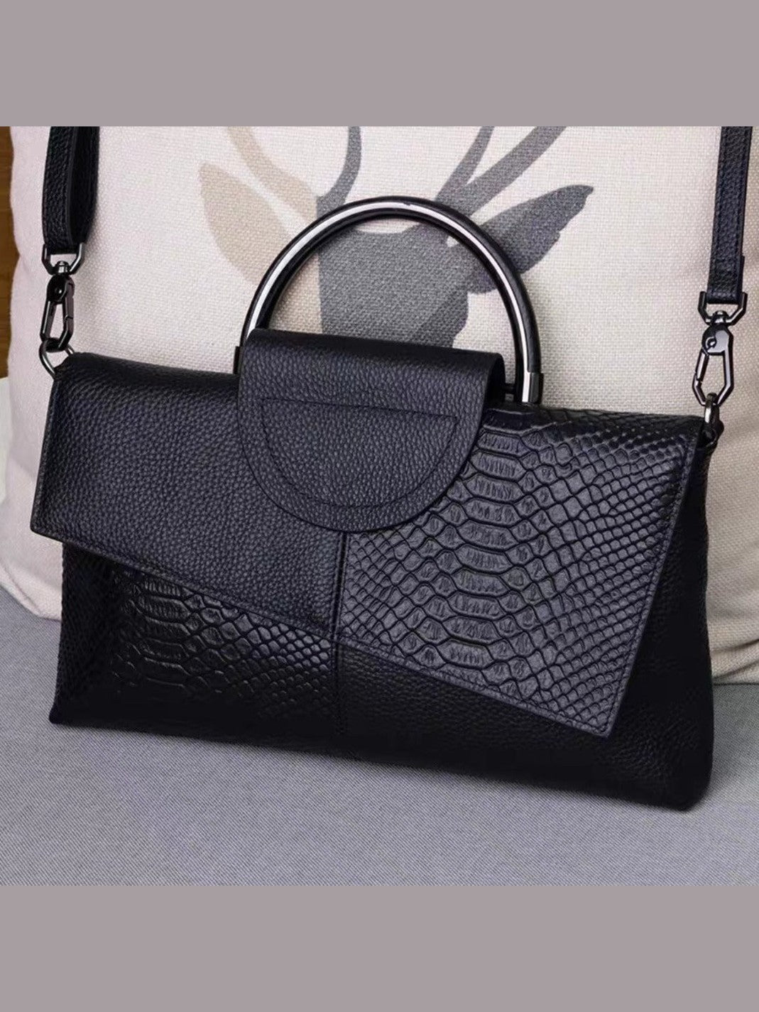 Evening Clutch bag women large capacity banquet handbag crocodile pattern women's fashion temperament crossbody bag - Courbe et Compagnie