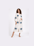 Evil Eye Hand Printed Kimono Natural - Courbe et Compagnie