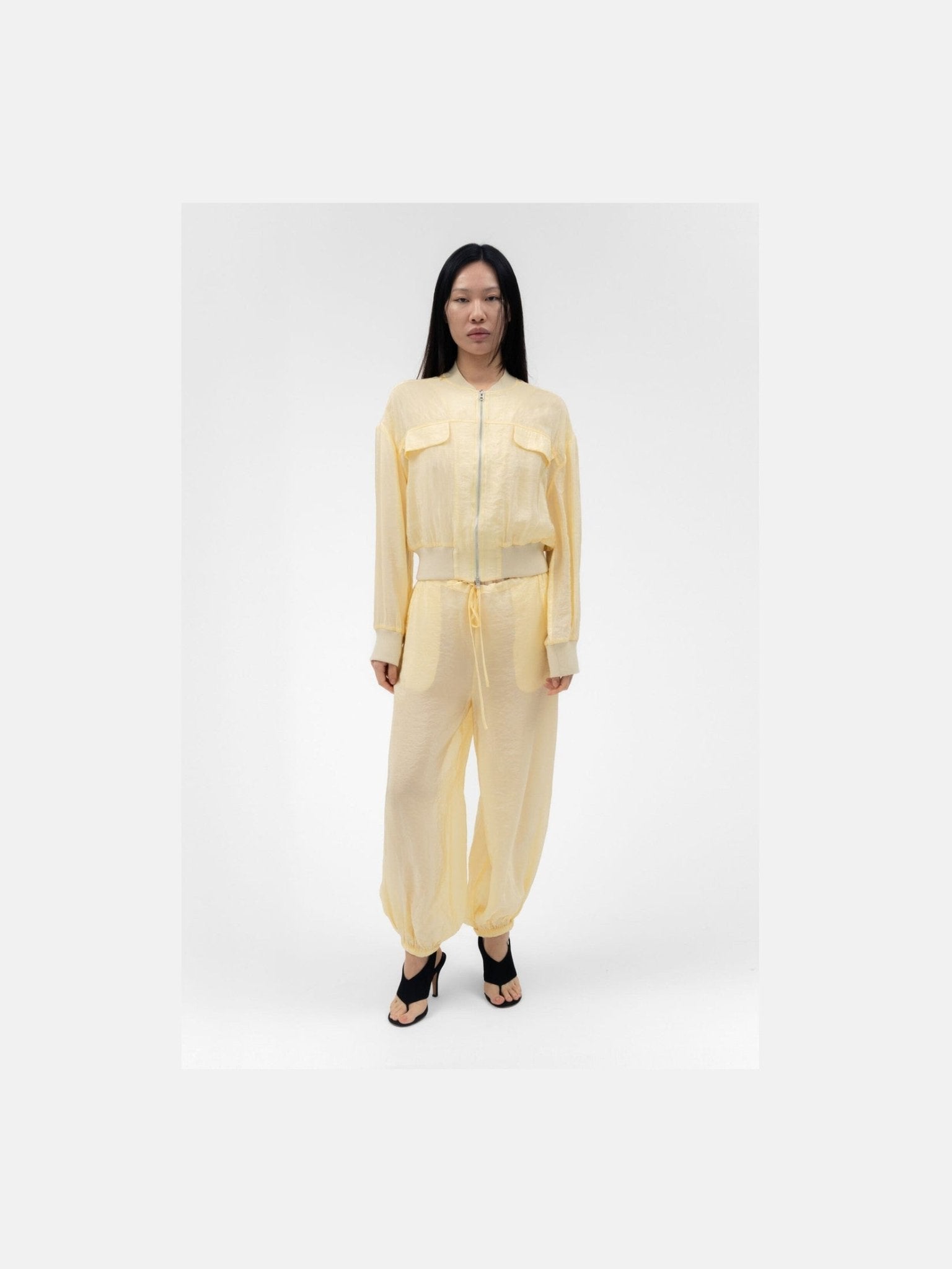 FABIO VOILE JACKET IN BUTTER - Courbe et Compagnie