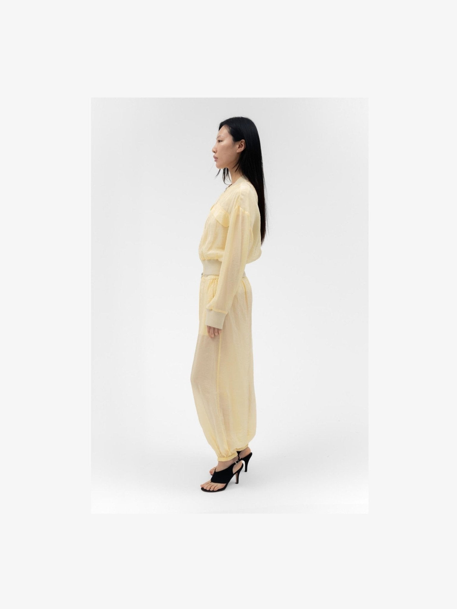 FABIO VOILE JACKET IN BUTTER - Courbe et Compagnie