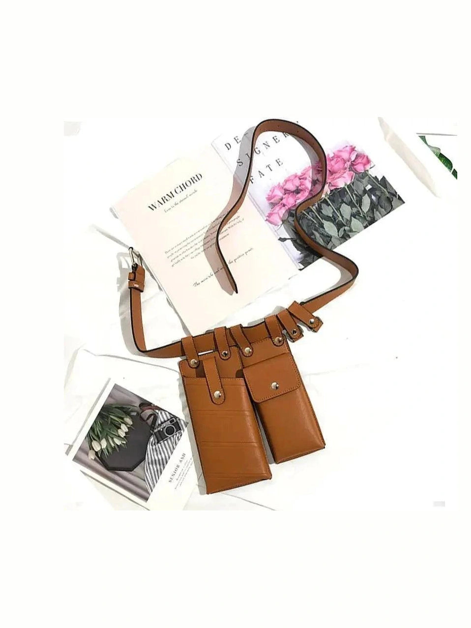 Fashion Women Leather Luxury Women Fanny Pack Black Retro Crossbody Shoulder Purse Wallet Party Bag For Women And Girl - Courbe et Compagnie
